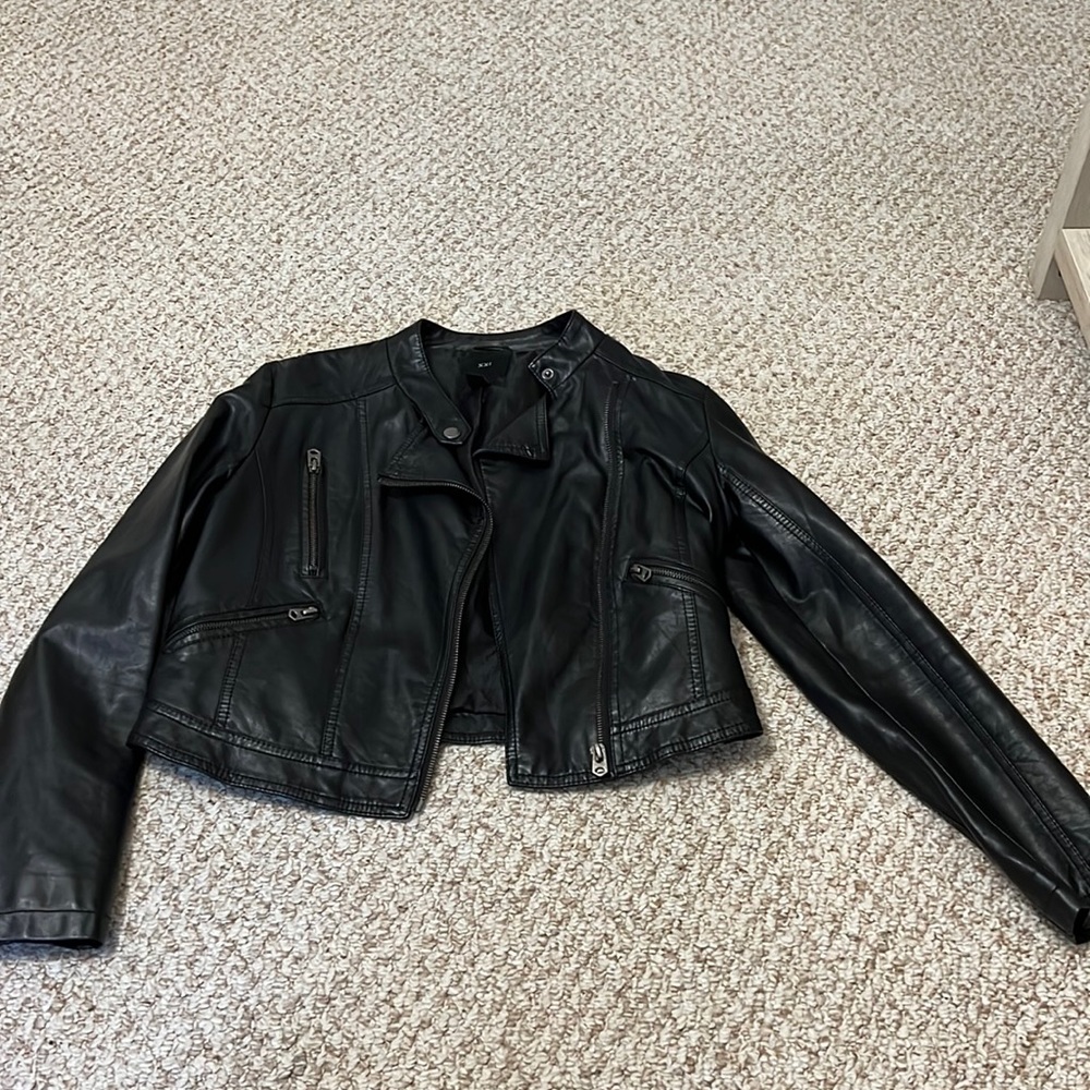Black leather jacket!